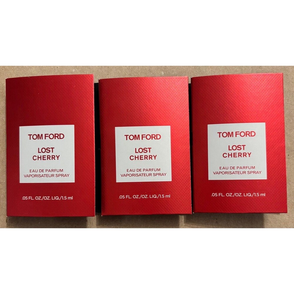 Tom Ford Lost Cherry EDP Sample Lot of 3 x 1.5ml Deluxe Spray Vials New